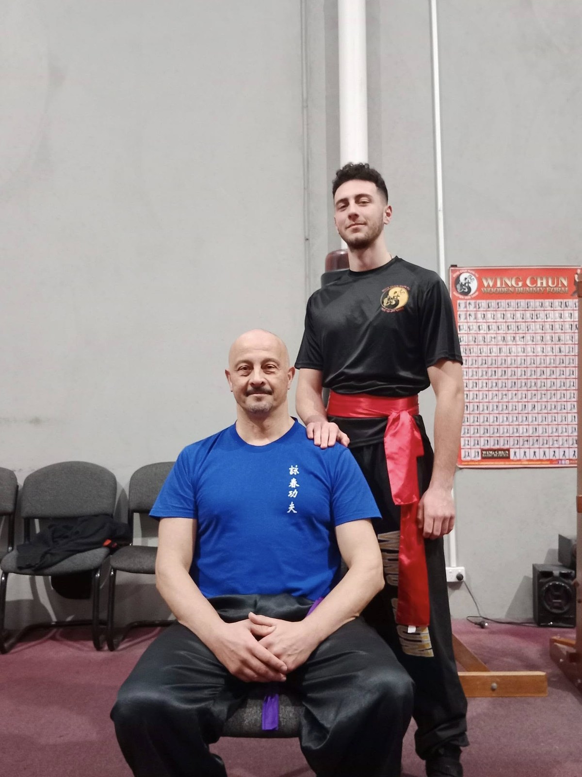 Two members of the Wing Chun Universe academy